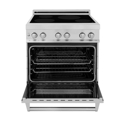 ZLINE 30 in. 4.0 cu. ft. Legacy Induction Range with 4 Element Cooktop and Electric Oven