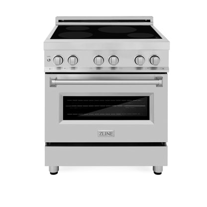 ZLINE 30 in. 4.0 cu. ft. Legacy Induction Range with 4 Element Cooktop and Electric Oven