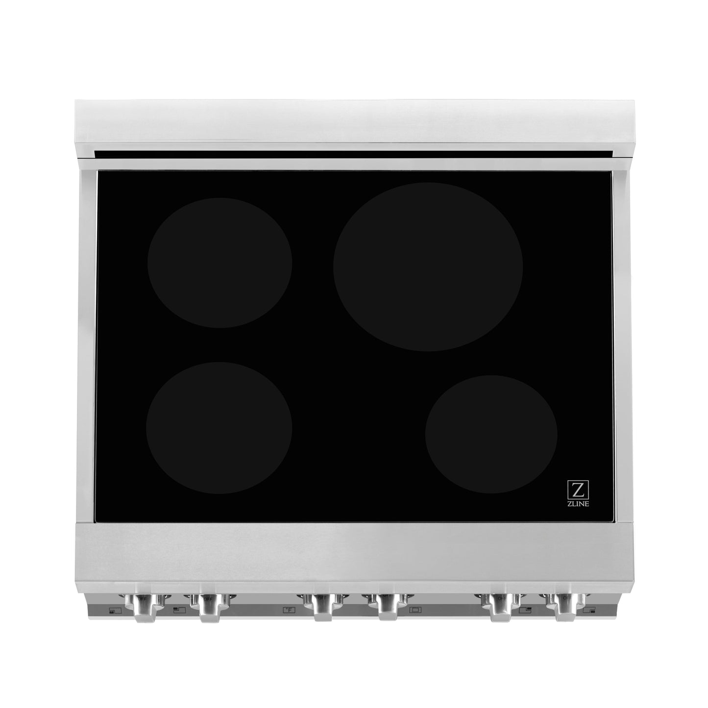 ZLINE 30 in. 4.0 cu. ft. Legacy Induction Range with 4 Element Cooktop and Electric Oven